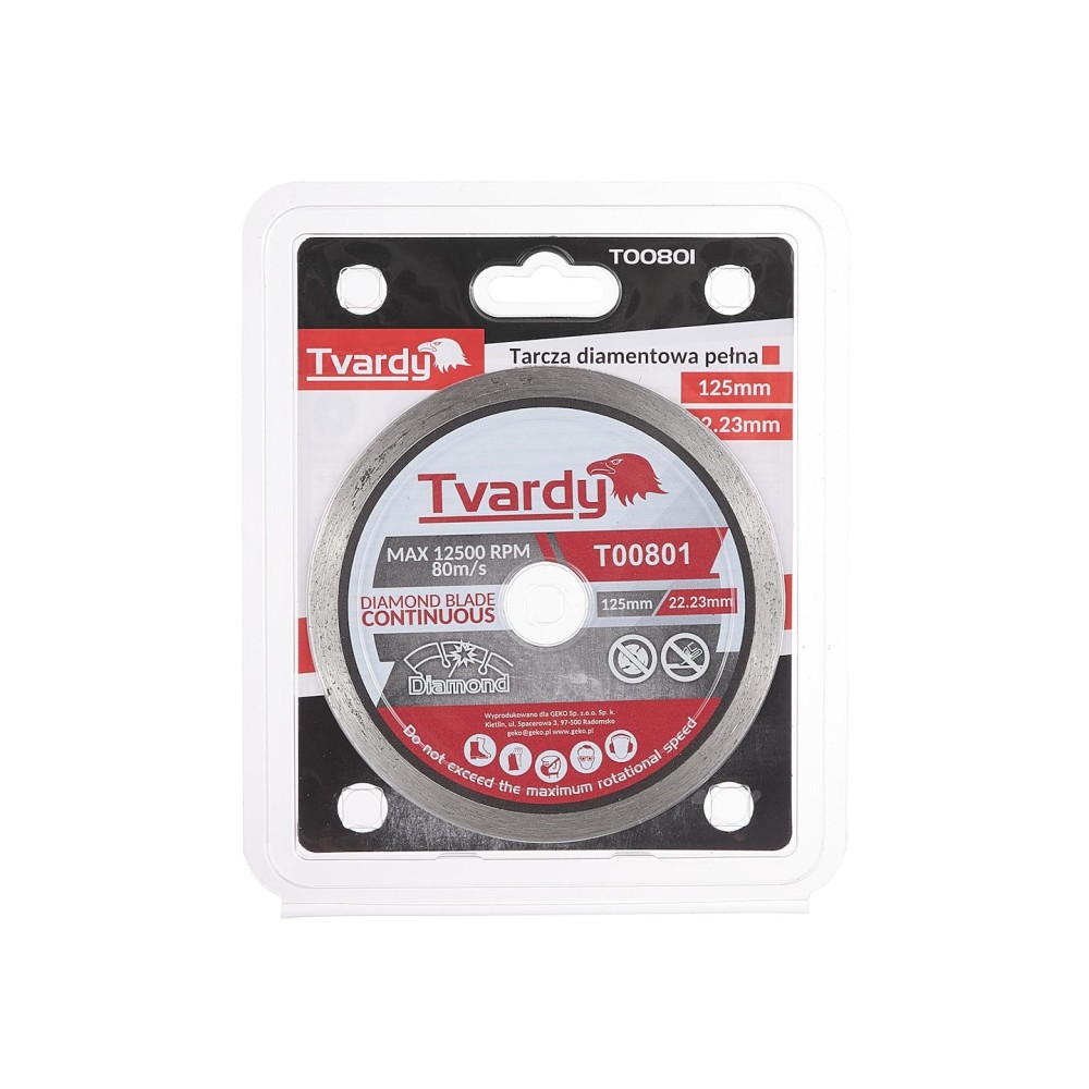 Tarcza diamentowa Pełna 125x7.5x22.23mm PROFI (100)