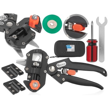 Sekator - nożyce do szczepienia winogron, drzew i krzewów - duży zestaw + etui (20)