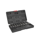 Zestaw długich nasadek do urwanych śrub 11 el. 6-19mm CR-MO (10)