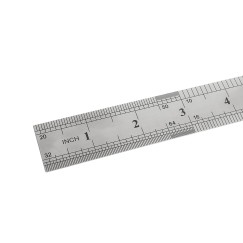 Przymiar liniowy - linijka ze stali nierdzewnej 300mm (20/600)