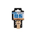 Nypel mosiężny na wąż 19mm - gwint zewnętrzny 3/4" - na klucz (250)