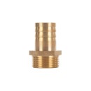 Nypel mosięzny na wąż 25mm - gwint zewnętrzny 1" - na klucz (250)