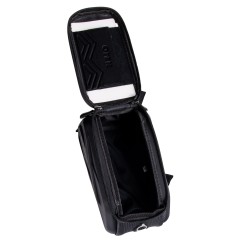 Wodoodporna torba - sakwa  rowerowa na rzep z uchwytem na telefon (40)