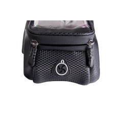 Wodoodporna torba - sakwa  rowerowa na rzep z uchwytem na telefon (40)