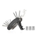 Zestaw wzmocnionych niklowanych kluczy rowerowych 16w1 (100)