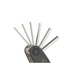 Zestaw wzmocnionych niklowanych kluczy rowerowych 16w1 (100)