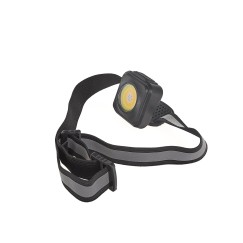 Latarka czołowa wstrząsoodporna z odblaskiem LED COB 3W 500mAh 500lm IP44 (240)