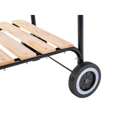 Grill węglowy z pokrywą i regulacją rusztu - ruszt 40x40cm (1)