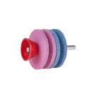 Ostrzałka podwójna do noży kosiarek na wiertarkę/wkrętarkę 2x53mm HEX (100)