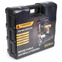 Wkrętarka wiertarka akumulatorowa zestaw 100el PM-WA-20V2-SU