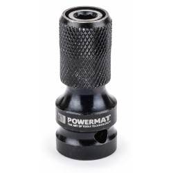 Adapter udarowy do klucza - przejściówka z 1/2" kwadrat na 1/4" HEX PM-ASHU-05025T