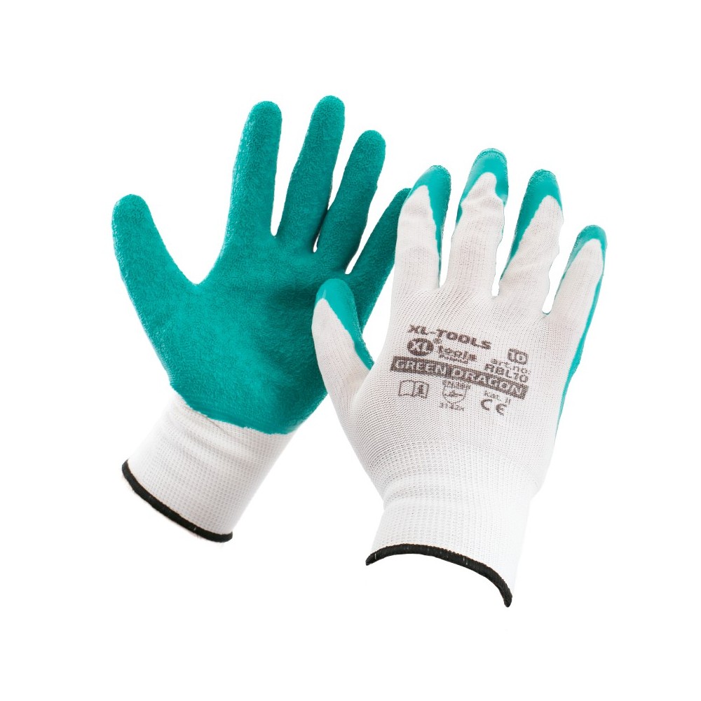 Gants en latex ridés 10 '480' letex vert