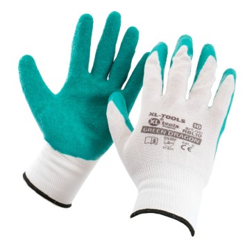 Gants en latex ridés 10 '480' letex vert