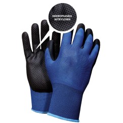 Gants en caoutchouc nitryl + Spandex Tech Diamand 10