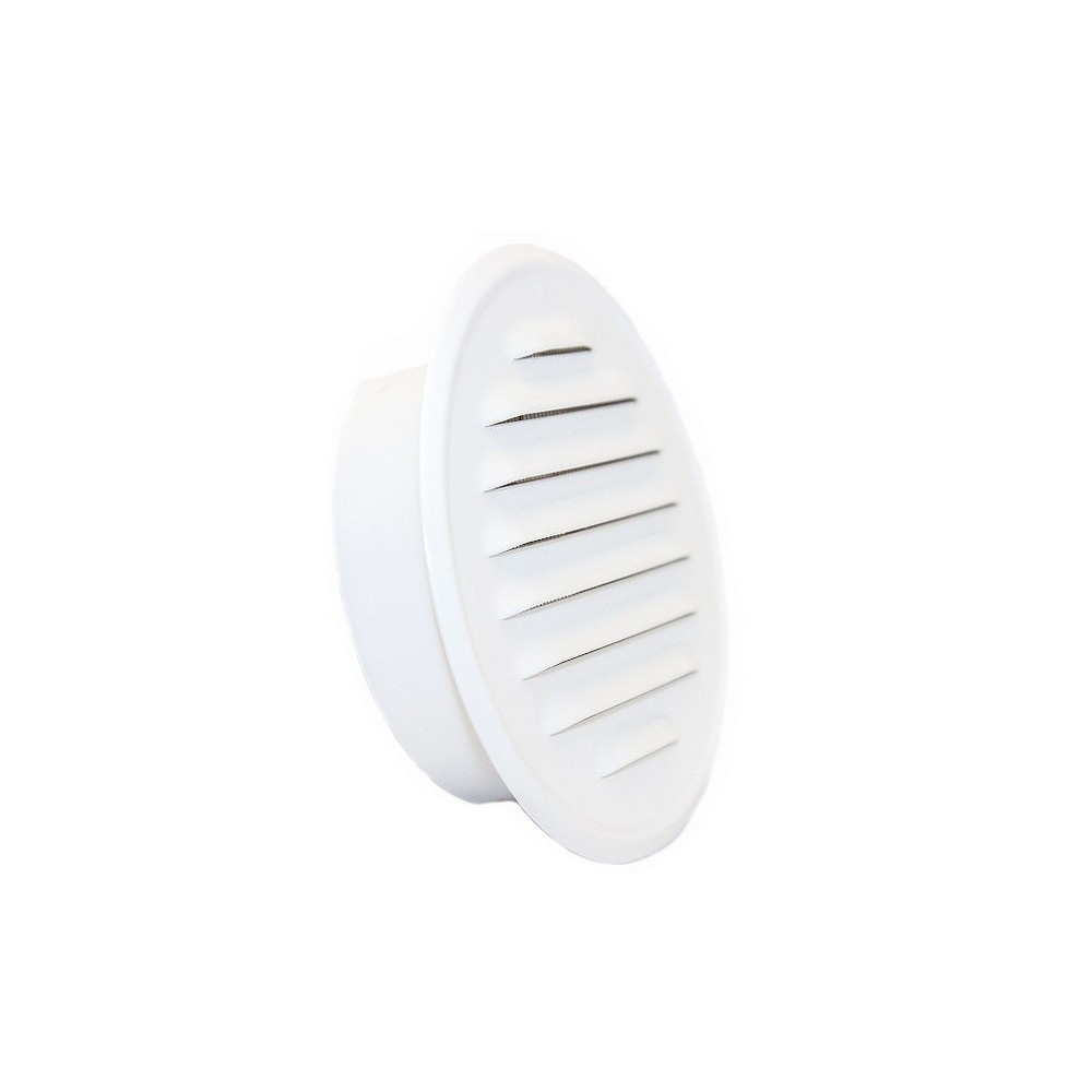 Grille de ventilation aeration  ronde 150 mm blanc avec kołn