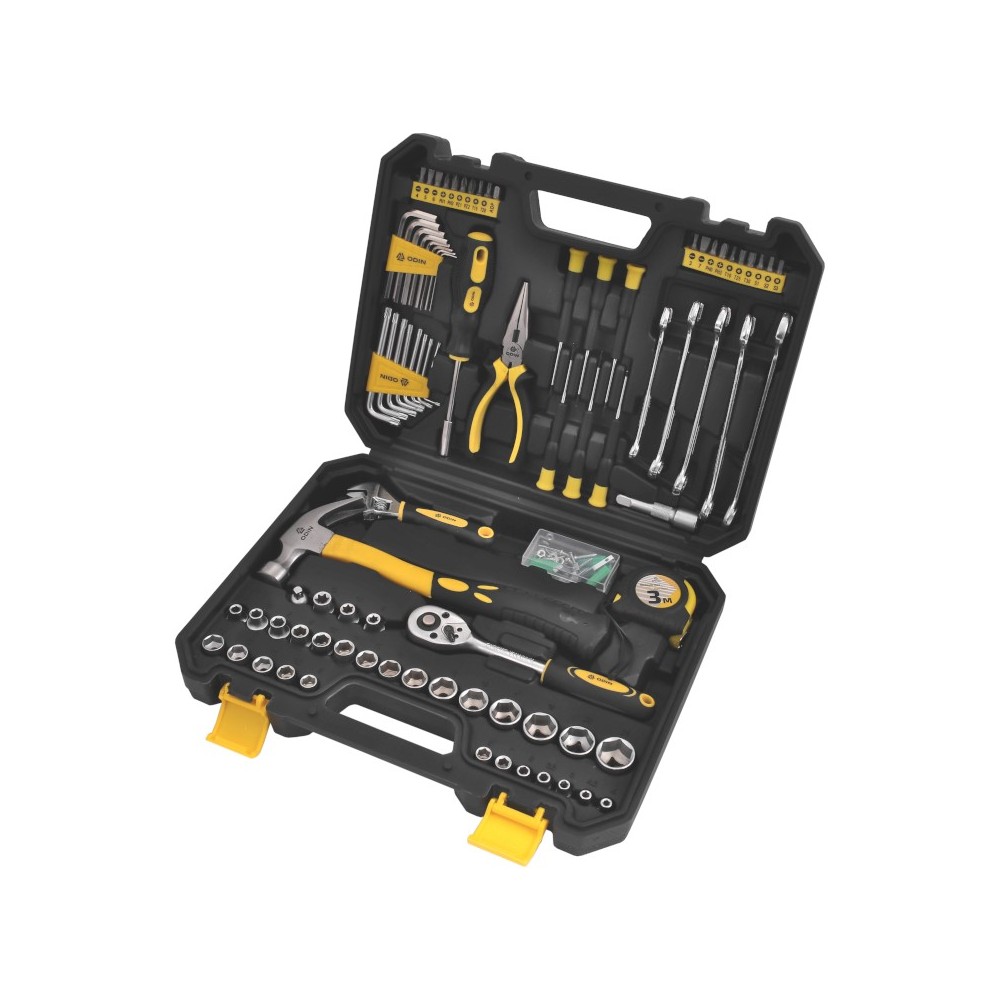 Ensemble Coffret d'outils universel dans une valise, 128 pièces