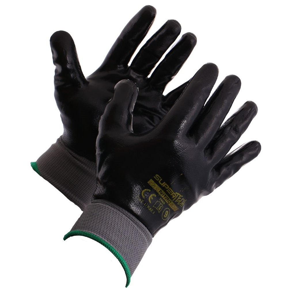 Gants en nitrile toutes huiles réutilisables 9 huiles