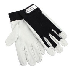 Gants mécaniciens cuir de chèvre 9 noir