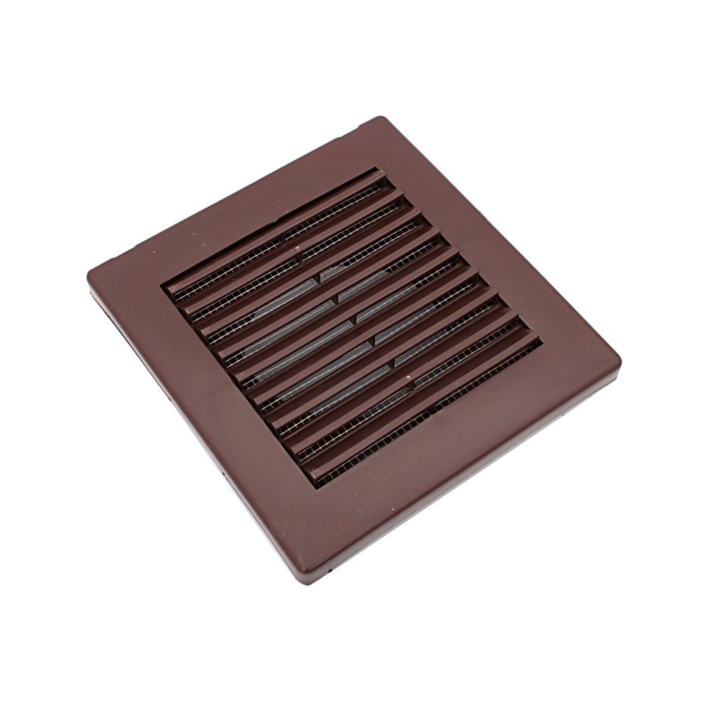 Grille de ventilation aeration  14x14 pour tuyau brun 100 mm