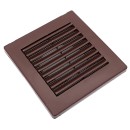 Grille de ventilation aeration  14x14 pour tuyau brun 100 mm