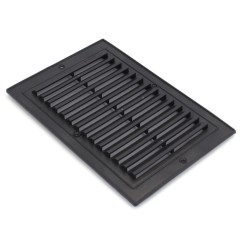 Grille de ventilation aeration  oblique 14x21 plastique noir