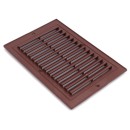 Grille de ventilation aeration  oblique 14x21 Plastique brun