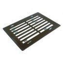 Grille de ventilation aération  14x14 marron en plastique