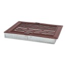 Grille de ventilation aération  14x21 marron en plastique