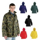 Veste de pluie L Camp bleu marine