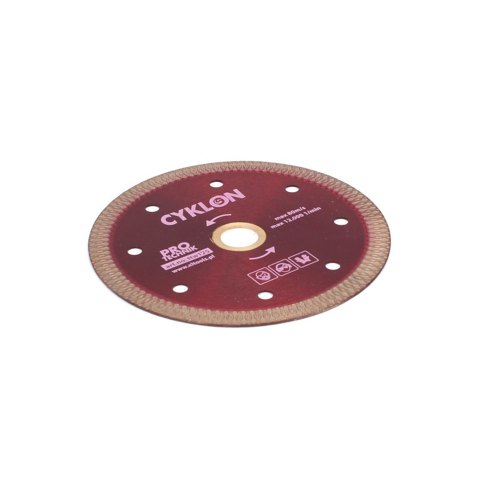 Disque à Tronçonner Diamant Super Fin 125mm - Grain 22,2mm