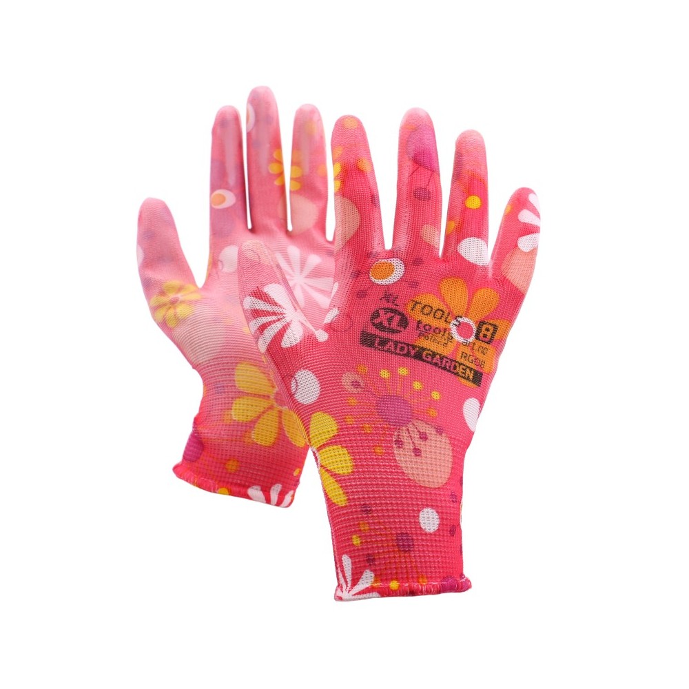 Gants de jardin décoratifs 6 couches polyuréthane