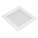 Grille de ventilation aeration  oblique 14x14 plastique blanc