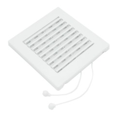 Grille de ventilation aération 14x14 Blanc