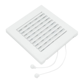 Grille de ventilation aération 14x14 Blanc