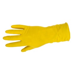 GANTS LATEX MÉNAGE ANTIDÉRAPANT JAUNE, CARTE, "8", CE,LAHTI