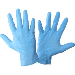 GANTS NITRILE BLEU, 100 PIÈCES, "10", CE, LAHTI