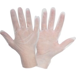 GANTS VINYLE BLANC, 100 PCS., BOITE, "7", CE, LAHTI