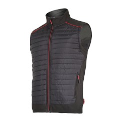 GILET REMBOURRÉ, NOIR-ROUGE, "2XL"