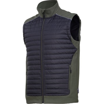 GILET REMBOURRÉ, NOIR-VERT, "3XL", CE, LAHTI