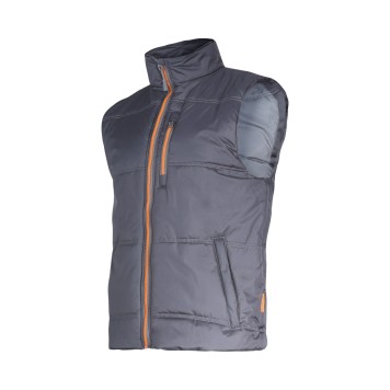 GILET REMBOURRÉ, GRIS-ORANGE, "2XL", CE, LAHTI