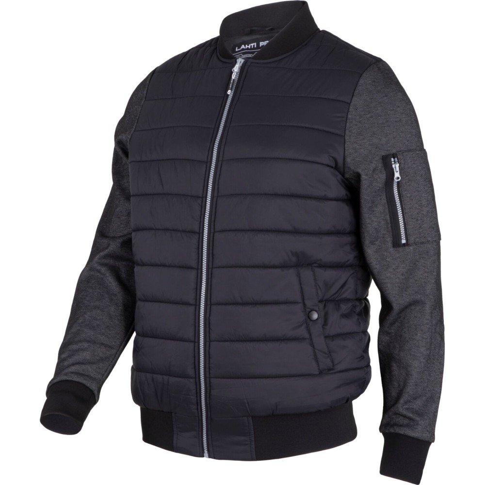 VESTE REMBOURRÉE "BOMBER" NOIR,"XL", CE, LAHTI