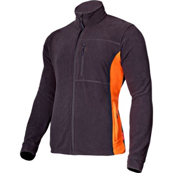 VESTE POLAIRE, GRAPHITE ET ORANGE, "2XL", CE, LAHTI