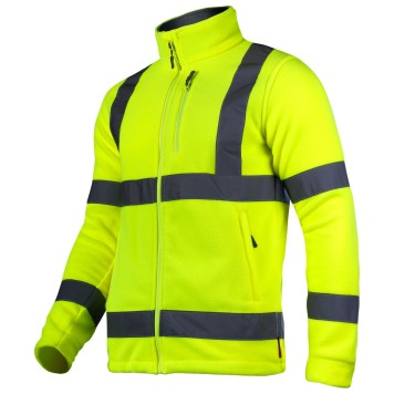 VESTE POLAIRE HAUTE VISIBILITÉ JAUNE, "2XL", CE, LAHTI