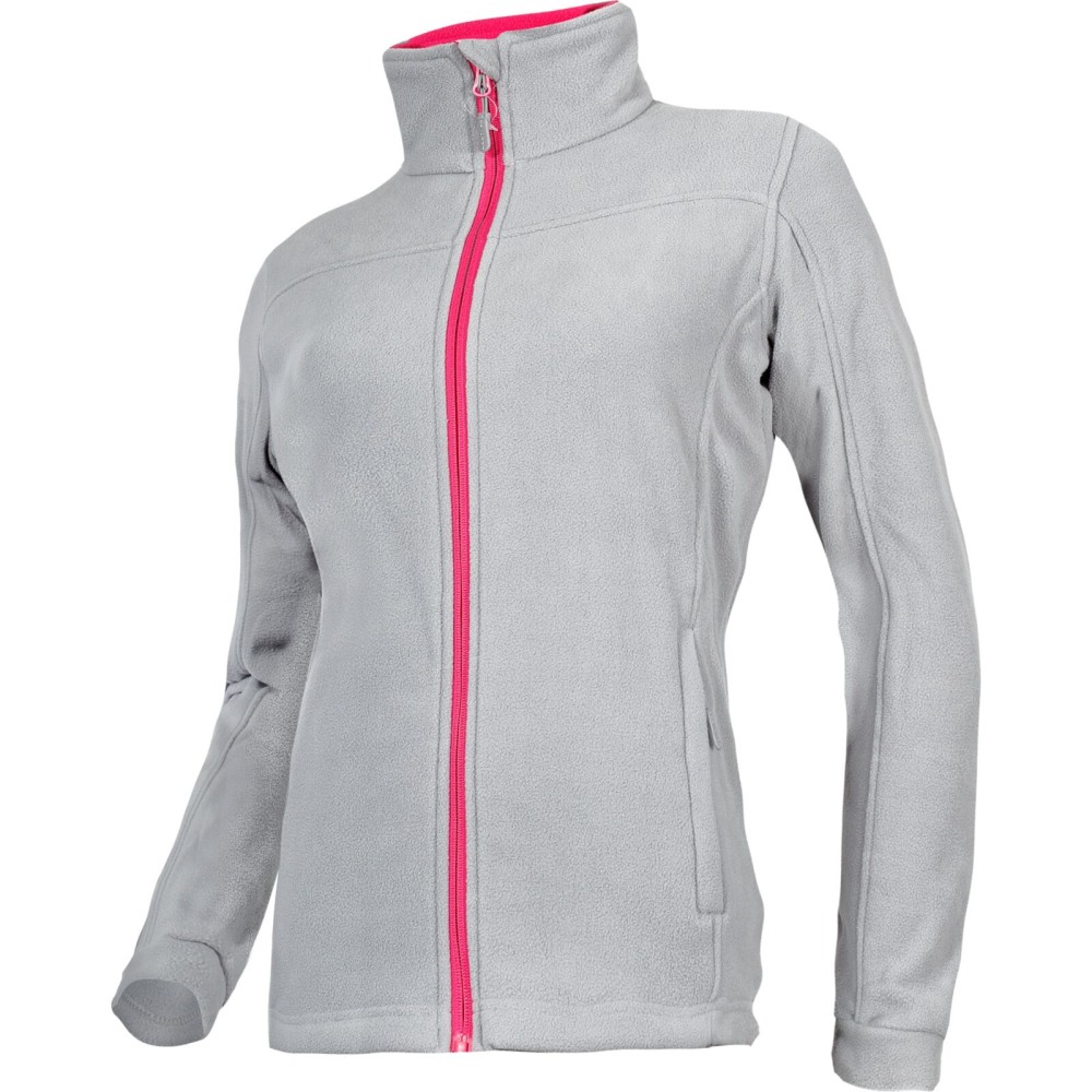 VESTE POLAIRE FEMME,GRIS ET ROSE, "XL", CE, LAHTI