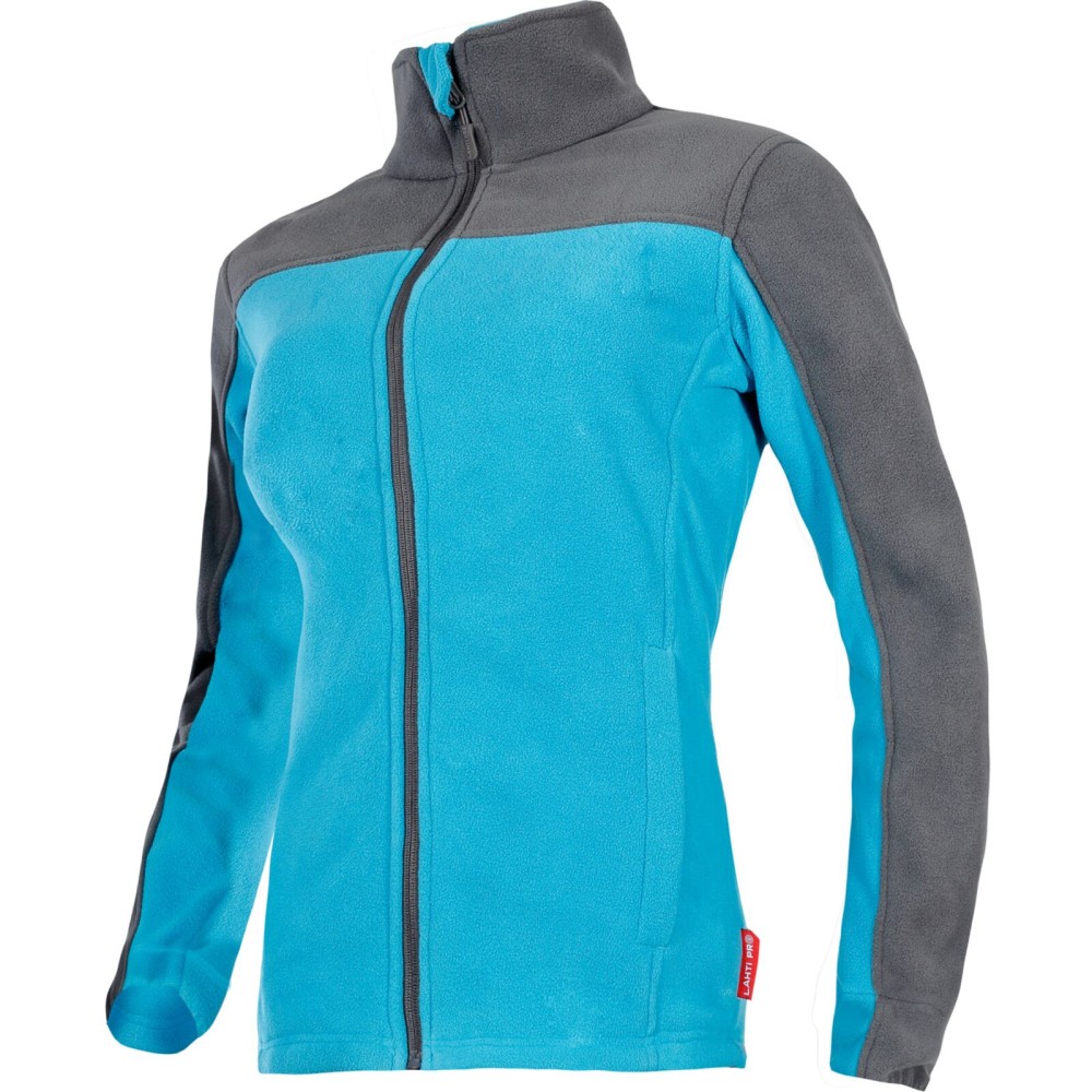 VESTE POLAIRE FEMME, TURQUOISE ET GRIS, "2XL", CE, LAHTI