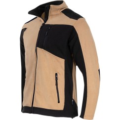 VESTE POLAIRE AVEC RENFORT, BEIGE-NOIR,"2XL",CE,LAHTI