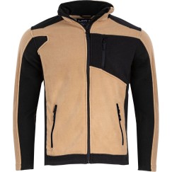 VESTE POLAIRE AVEC RENFORT, BEIGE-NOIR,"2XL",CE,LAHTI