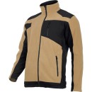 VESTE POLAIRE AVEC RENFORT, BEIGE-NOIR,"XL",CE, LAHTI