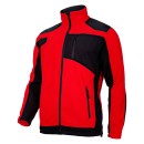 VESTE POLAIRE AVEC RENFORT, ROUGE-NOIR,"3XL",CE, LAHTI