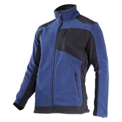 VESTE POLAIRE AVEC RENFORT, BLEU MARINE-NOIR,"3XL",CE,LAHTI